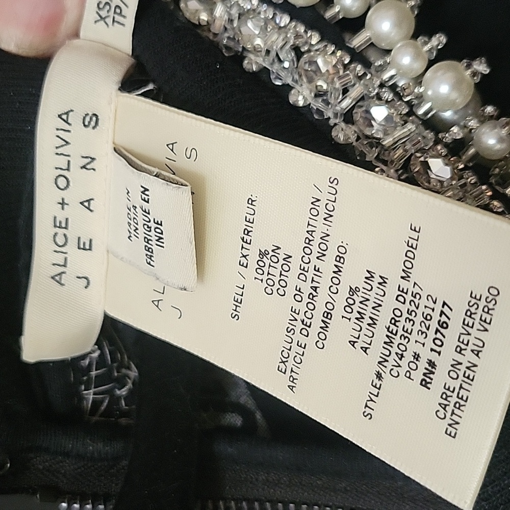My Favorite Punk Shirt, Rhinestone Sleeves, Jeweled Neckline, Zip Back - Picture 4 of 11